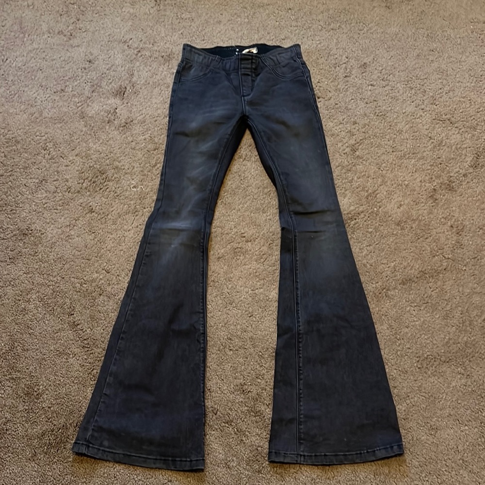 Free People Black Flare Jeans